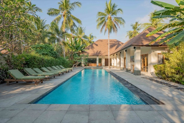 Villa 2: basen 20 m wśród palm